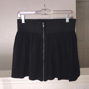 Material Girl Black Skater Skirt with Zipper